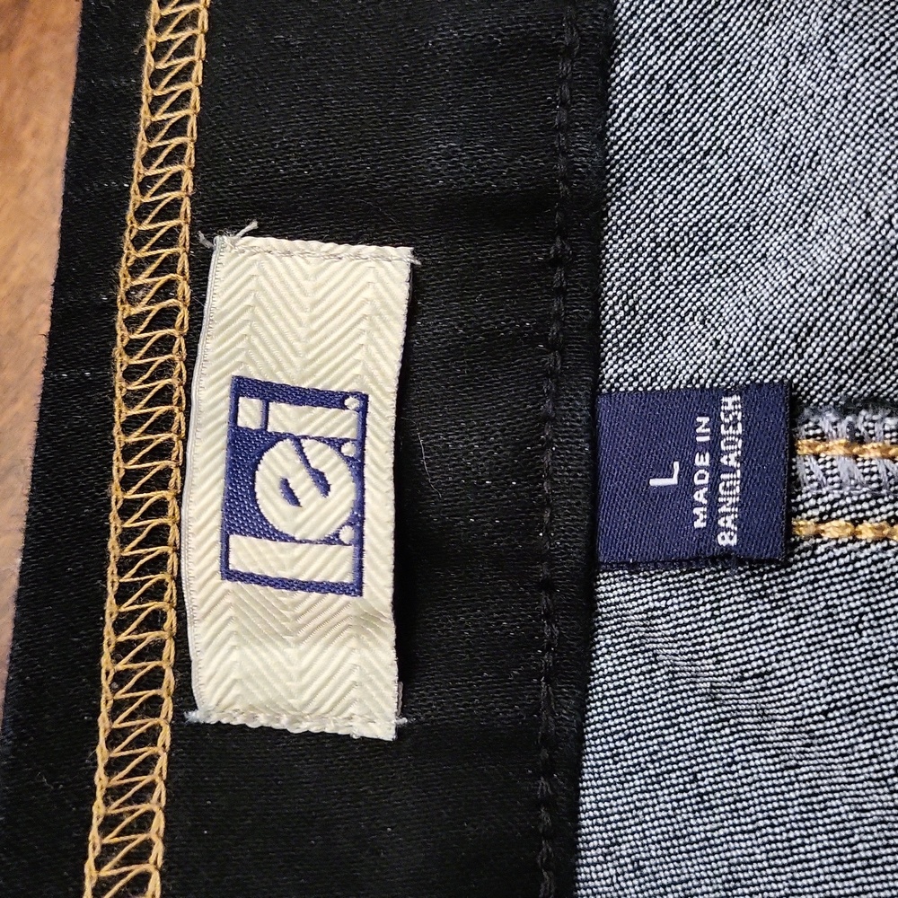 •L.E.I•HIGH WITH TAN STITCHING DARK SKINNY DENIM JEGGINGS SIZE LARGE - Picture 3 of 8